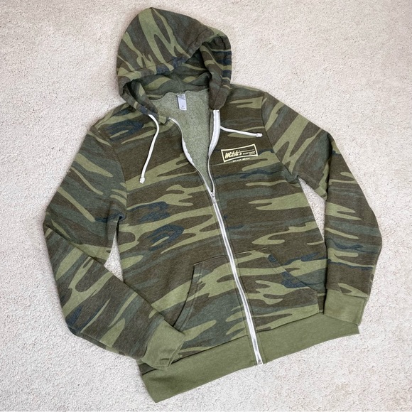 Alternative Earth Camo Mitch’s Surf Shop Solana Beach Zip Up Hooded Sweatshirt - Picture 17 of 17
